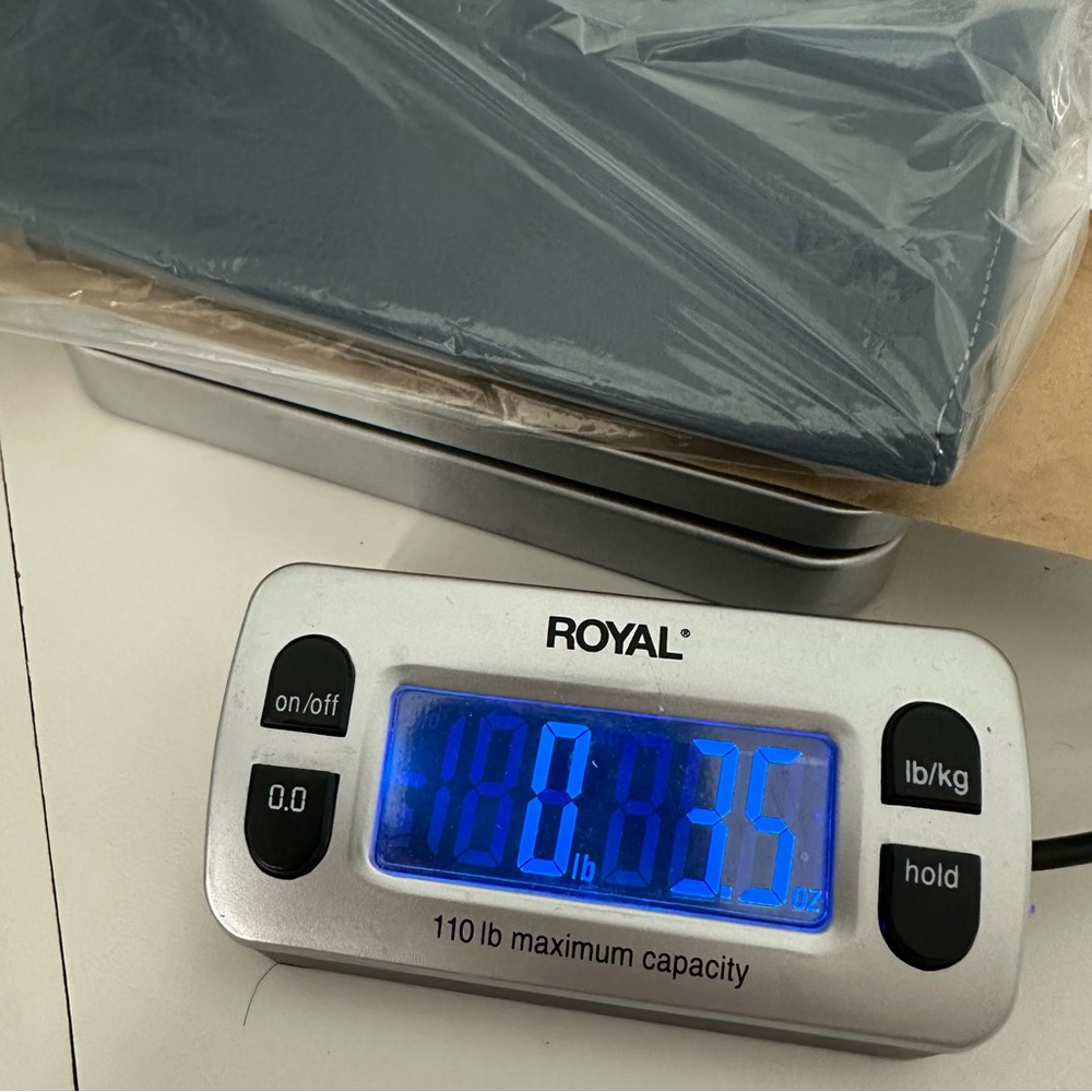 Chico's Pull Strap Zipper Wristlet/Cosmetic or Other Bag 2-Tone Blue NWT - Picture 11 of 11